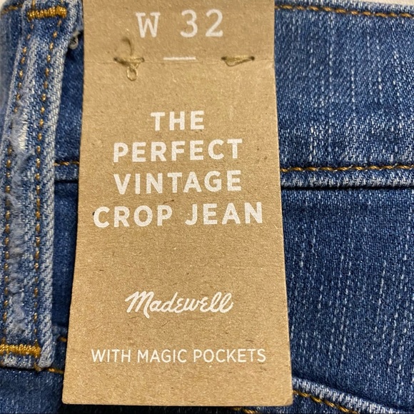 Madewell The Perfect Vintage Crop Jean NWT - Picture 10 of 14
